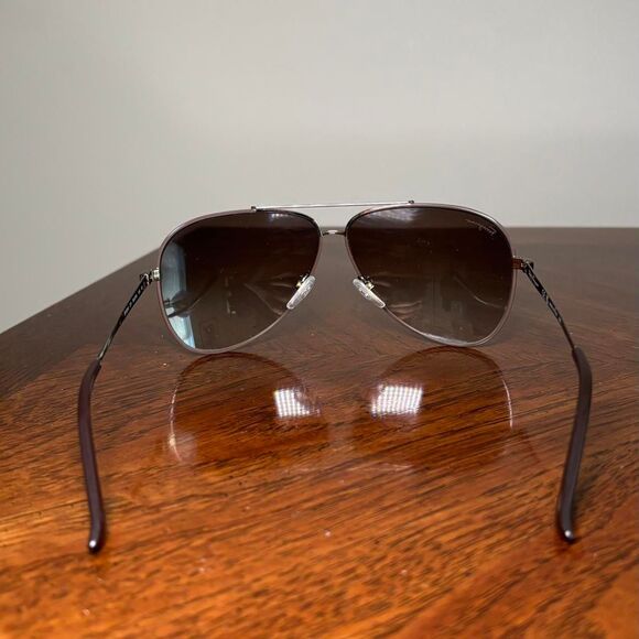 Salvatore-ferragamo Women\'s Brown and Silver Sunglasses